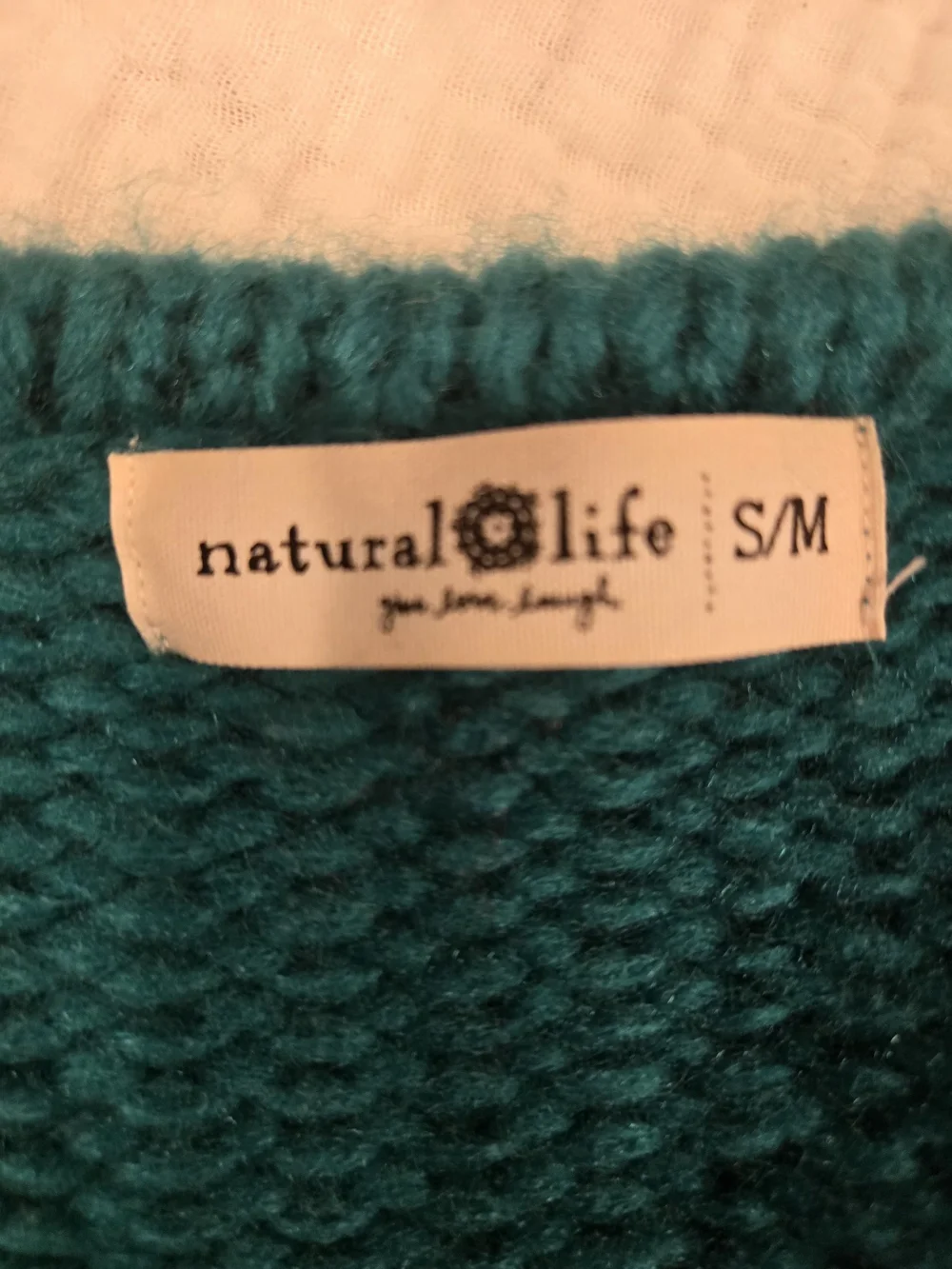Natural Life Multi-Color Colorblock Open-Front Knit Cardigan